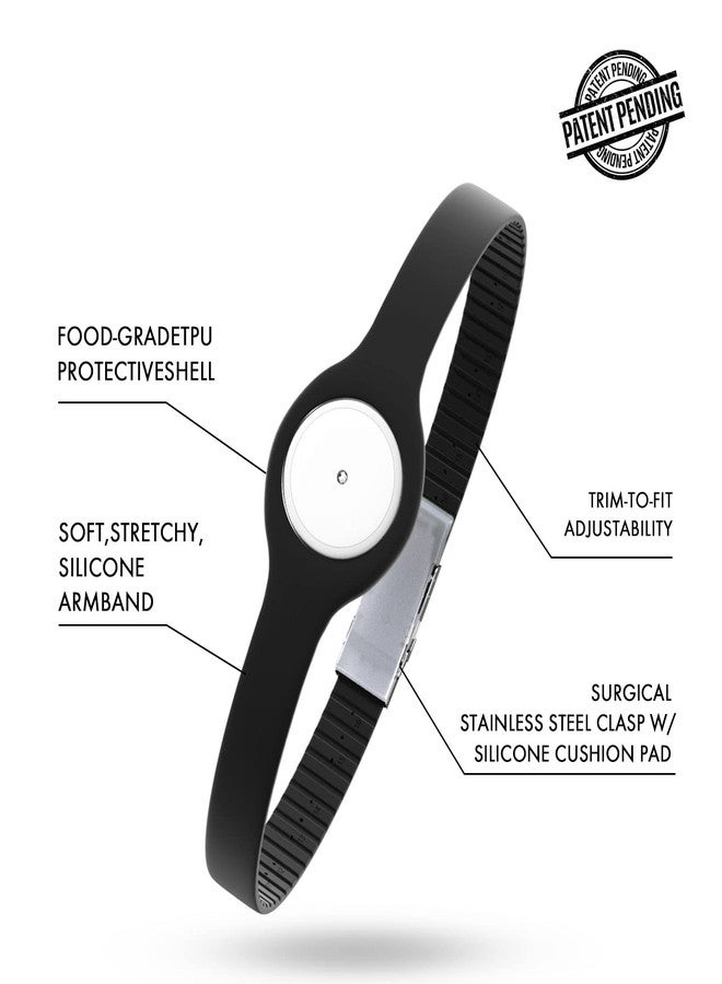 Divoti Badge Sensor Cover Armband Compatible for Freestyle CGM Libre14-Day or 2, Adjustable Trim to Fit, Securely Protect & Quickly Put-on/Take-Off—No More Irritating Adhesive Patches - Black - Image 5